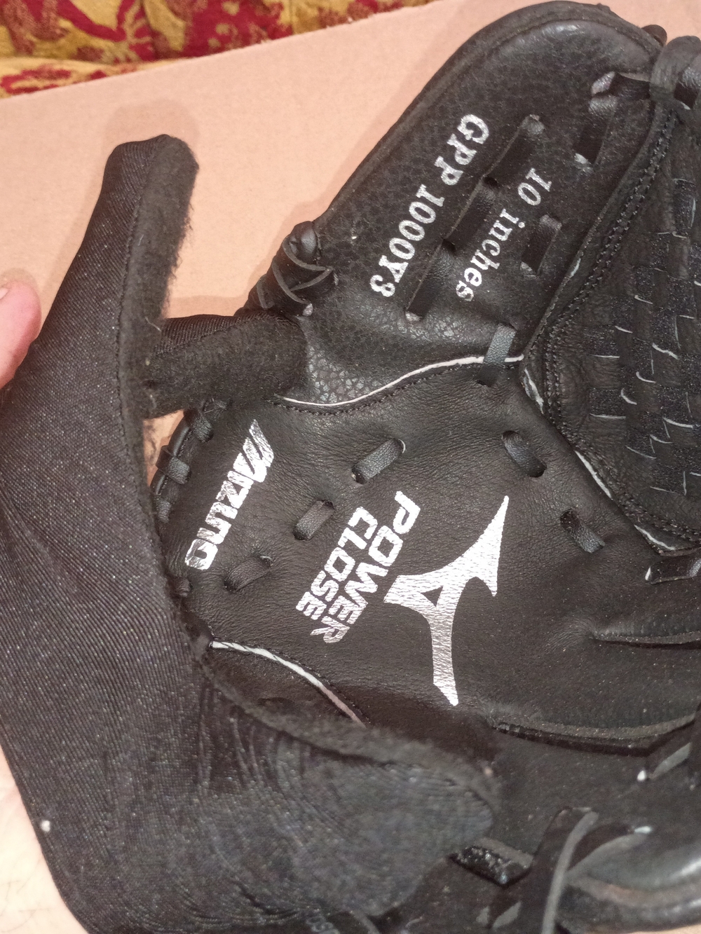 Mizuno Power Close Black Baseball/Softball Glove